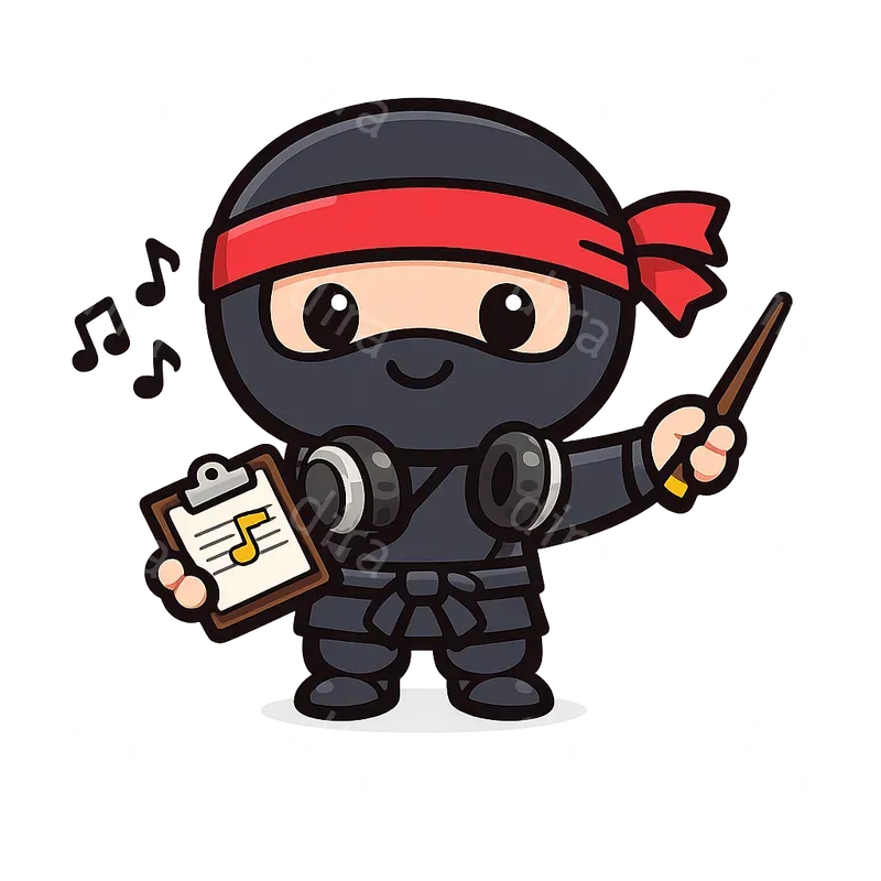 Ninja At Work Clip Art