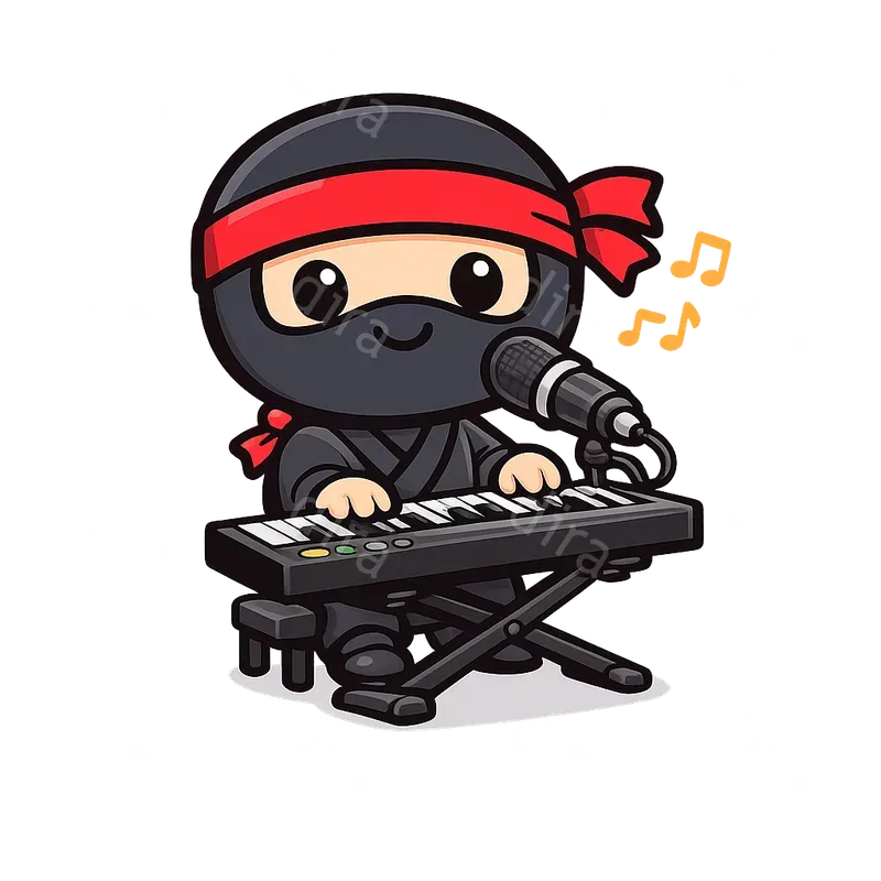Ninja At Work Clip Art