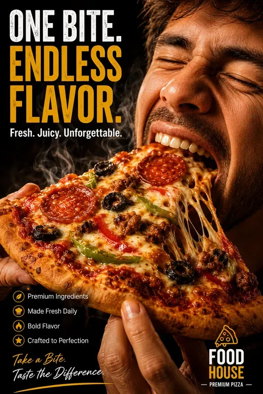 Ultra Realistic Food Ad Posters