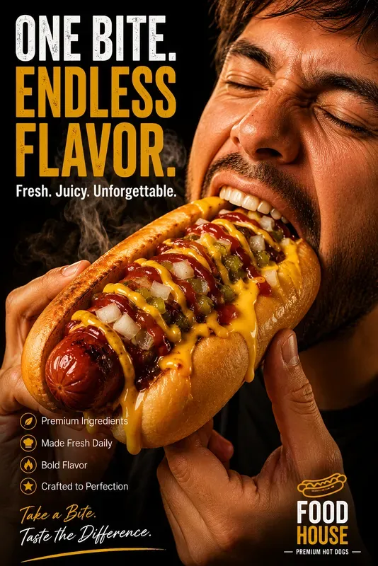 Ultra Realistic Food Ad Posters