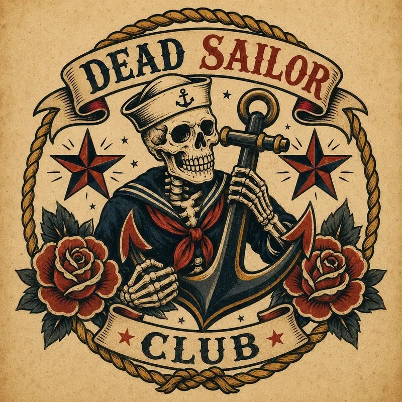 Vintage Biker Tattoo Logo Generator