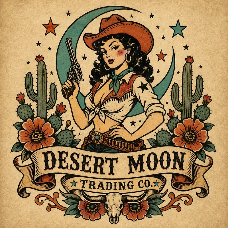 Vintage Biker Tattoo Logo Generator