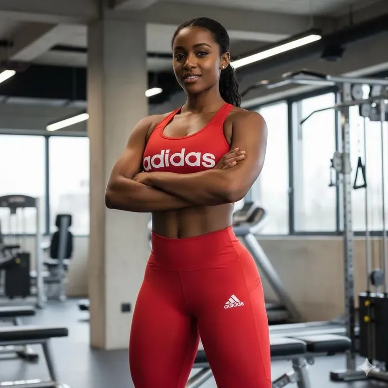 Sports Models In Gym Clothes Photos