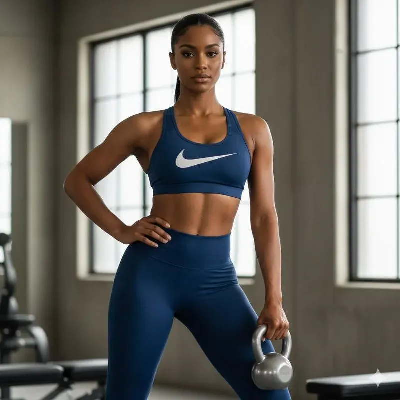 Sports Models In Gym Clothes Photos