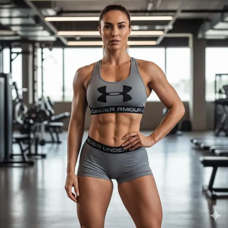 Sports Models In Gym Clothes Photos