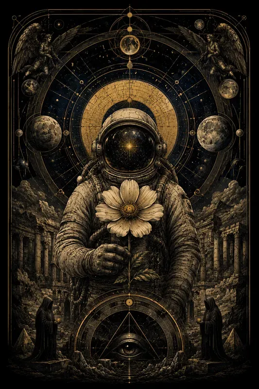 Vintage Conspiracy Engraving Generator