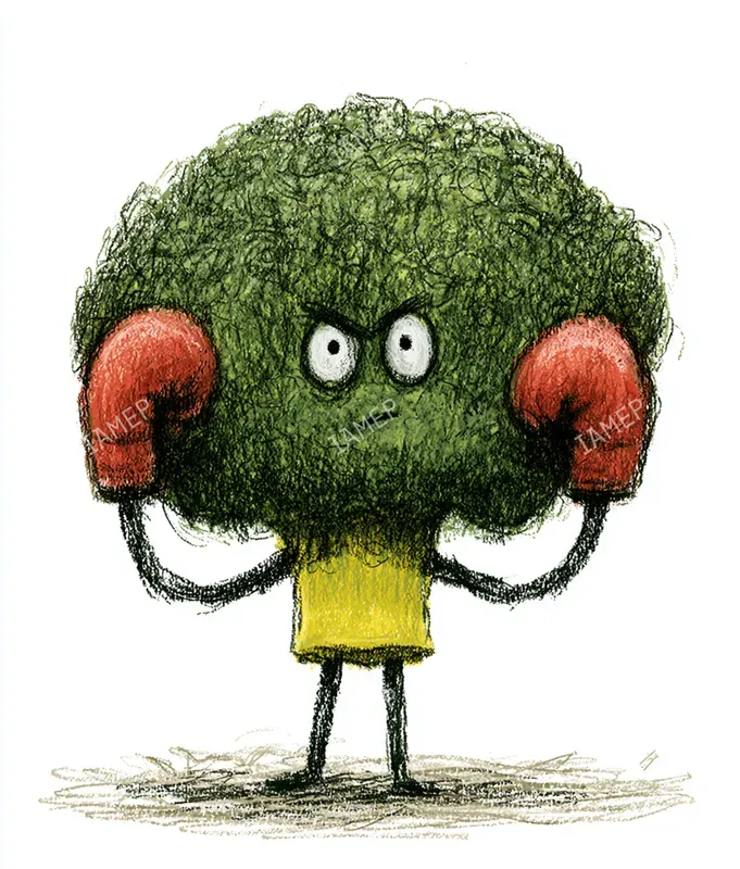 Funny Crayon Food Characters