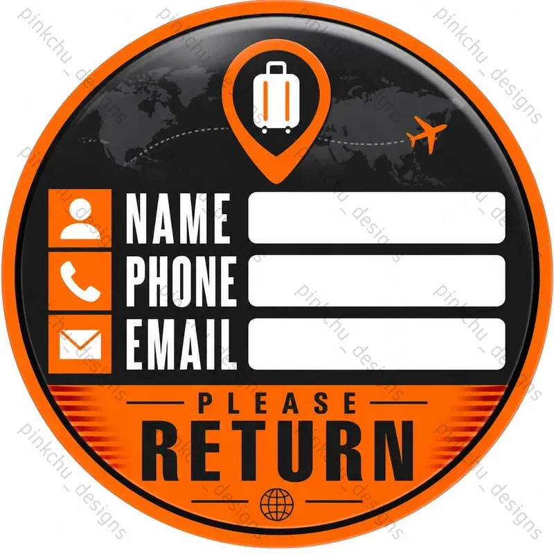 Lost Luggage Emergency Stickers