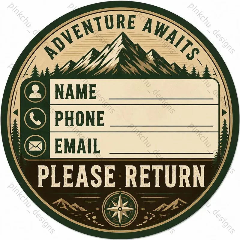 Lost Luggage Emergency Stickers