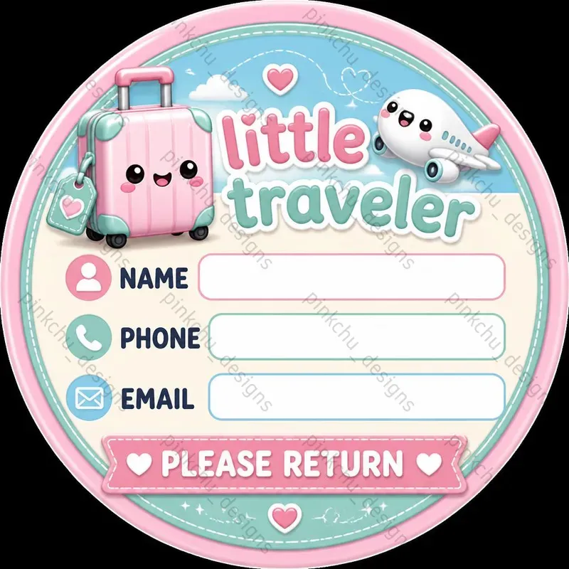 Lost Luggage Emergency Stickers