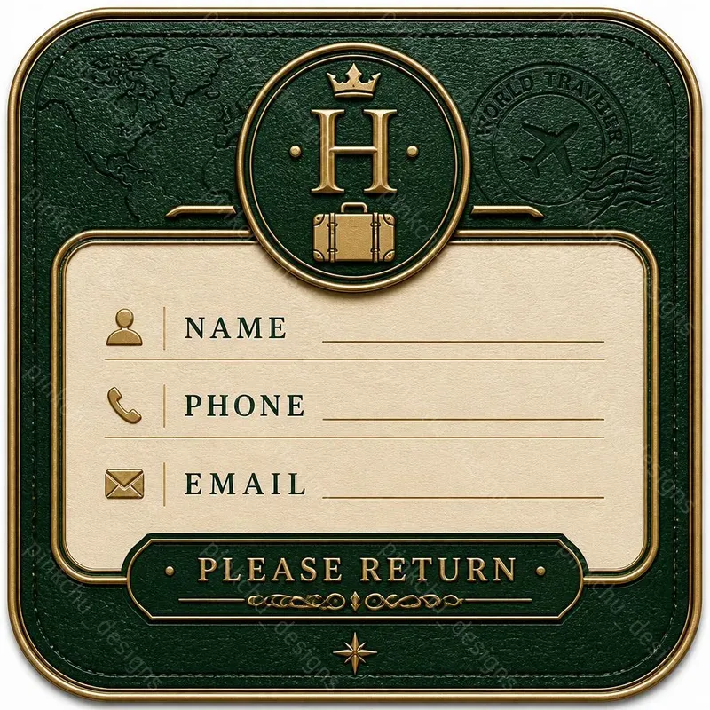 Lost Luggage Emergency Stickers