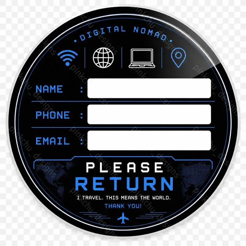 Lost Luggage Emergency Stickers