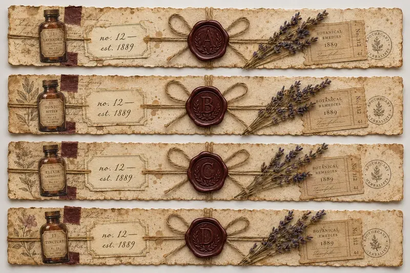 Junk Journal Ephemera Belly Bands