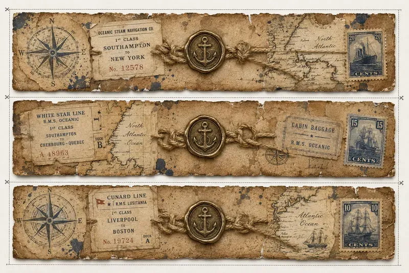 Junk Journal Ephemera Belly Bands