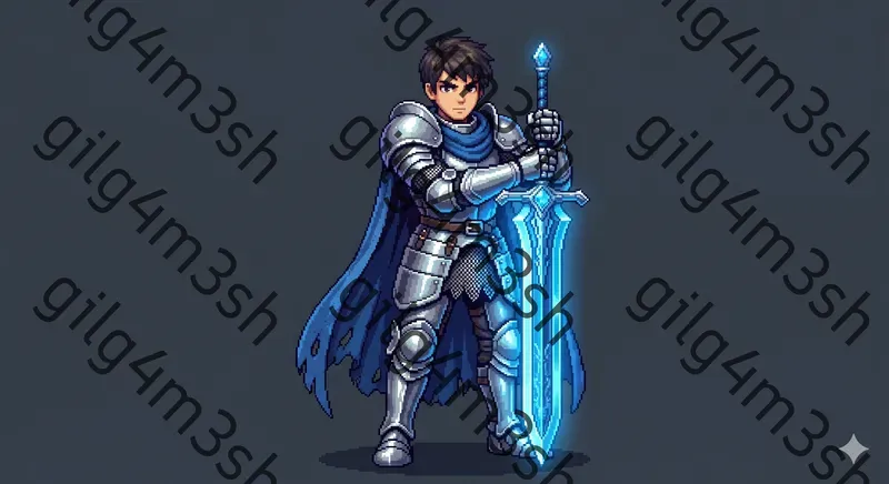 Modern Jrpg Pixel Character Sheets