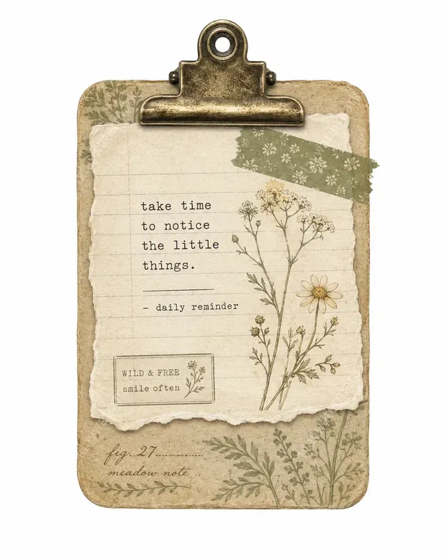 Vintage Botanical Ephemera To Collage