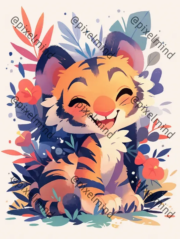 Cute Cartoon Animal Nature Print Packs