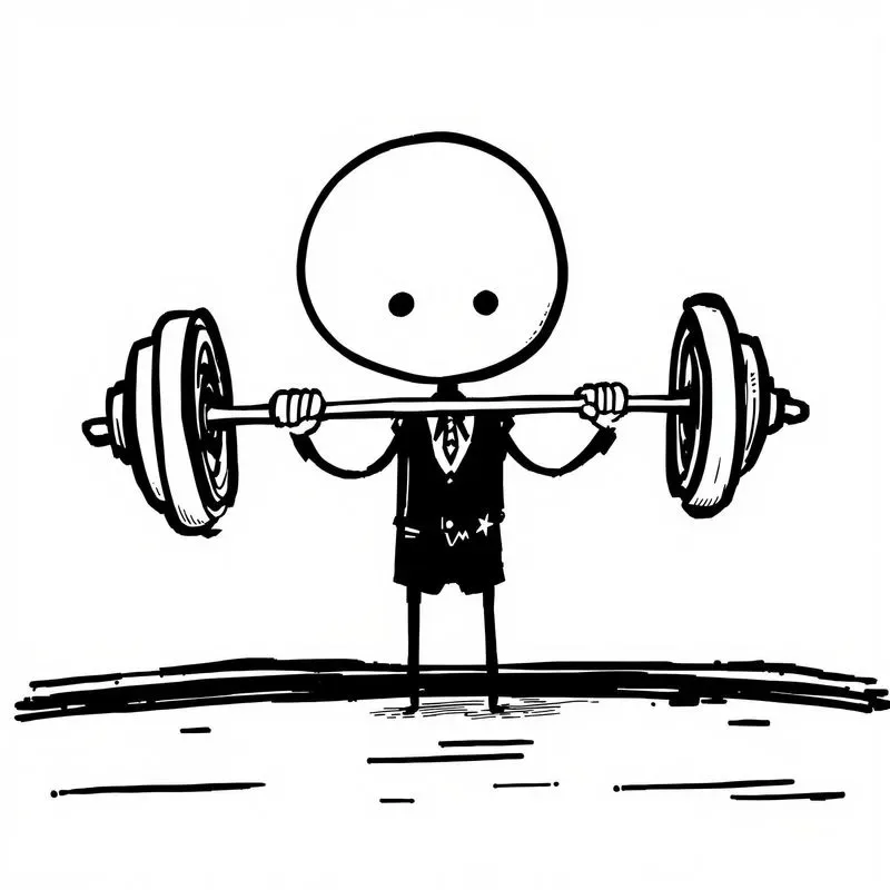 Stickman Lines Minimalistic Cute Art