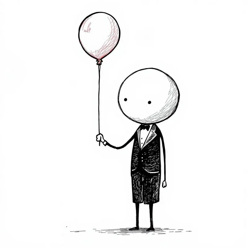 Stickman Lines Minimalistic Cute Art