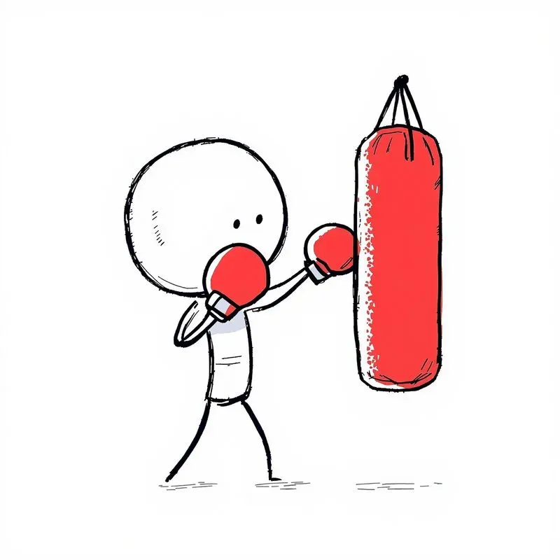 Stickman Lines Minimalistic Cute Art