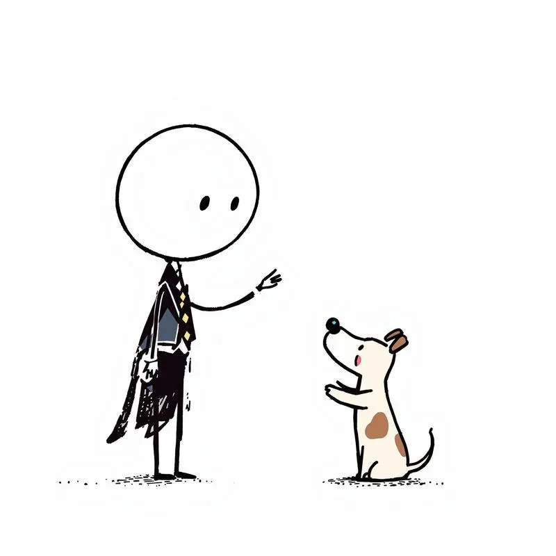 Stickman Lines Minimalistic Cute Art