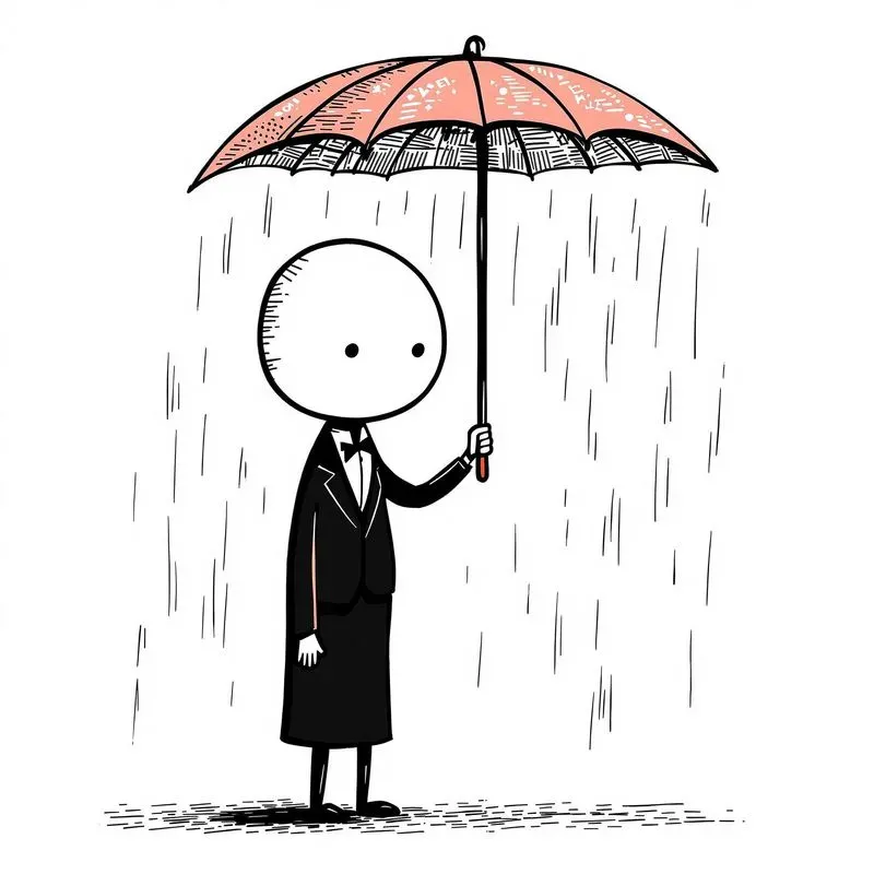 Stickman Lines Minimalistic Cute Art