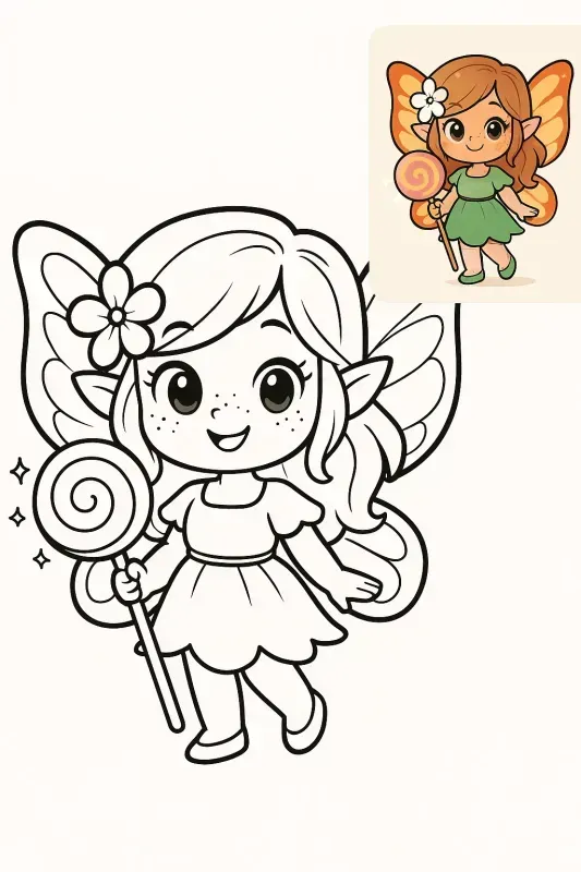 Chibi Girls Coloring Page Bundles