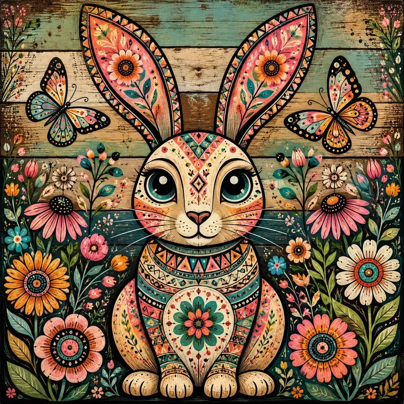 Whimsical Folk Pop Art Sets