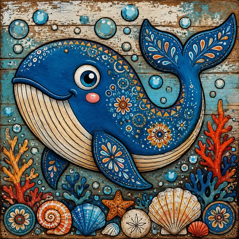 Whimsical Folk Pop Art Sets