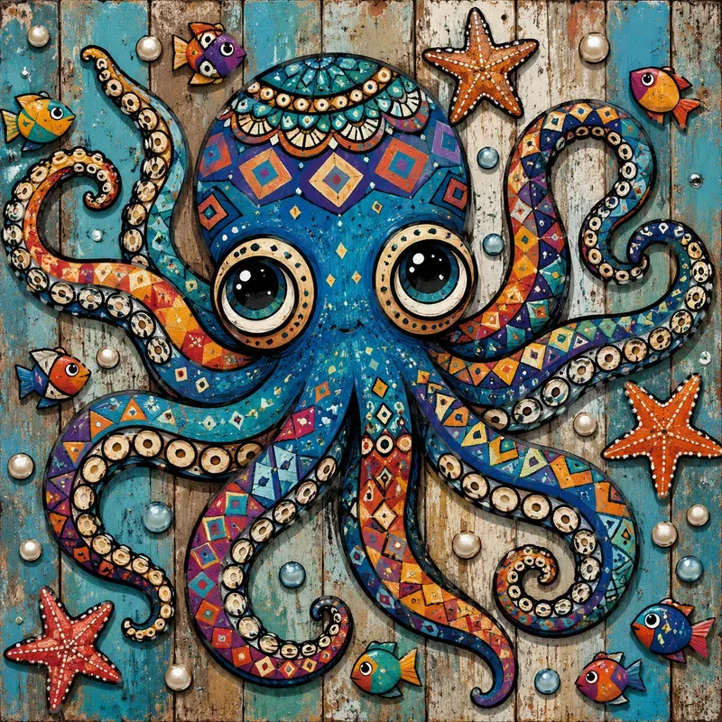 Whimsical Folk Pop Art Sets