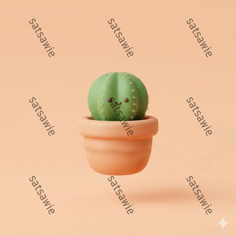 Cute Minimalist 3D Icons