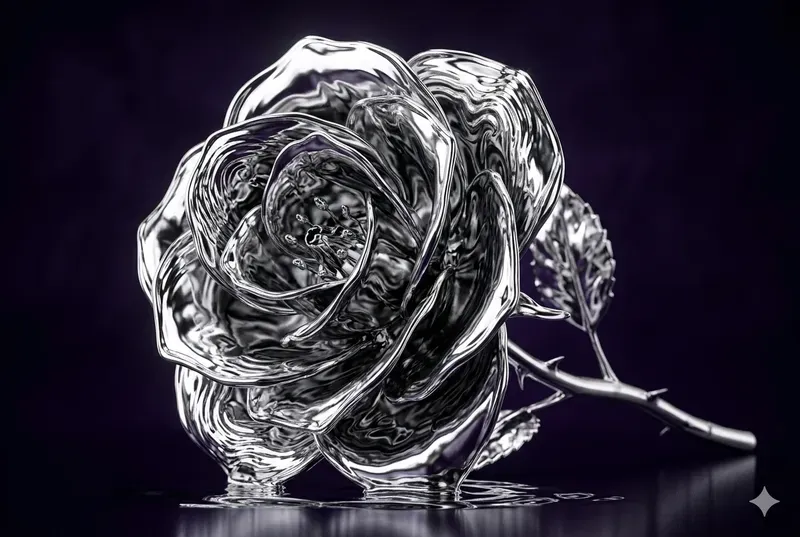 Liquid Chrome Macro Sculptures
