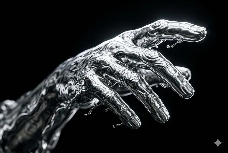 Liquid Chrome Macro Sculptures