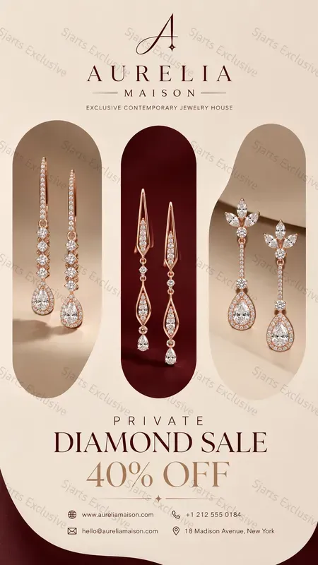 Highend Earring Marketing Visuals