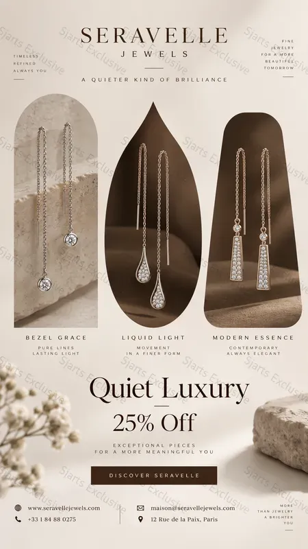 Highend Earring Marketing Visuals