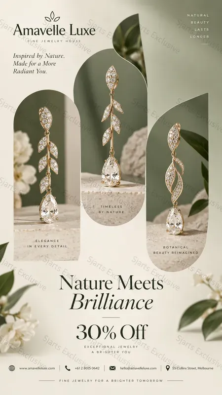 Highend Earring Marketing Visuals