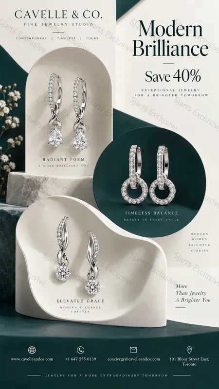 Highend Earring Marketing Visuals
