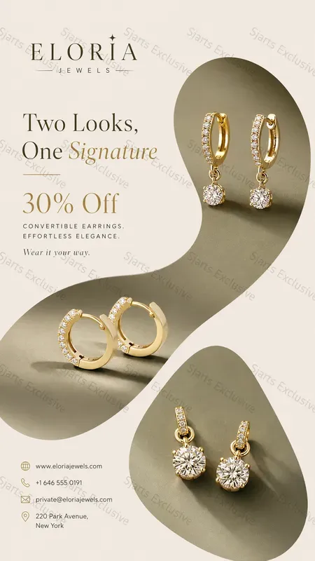 Highend Earring Marketing Visuals