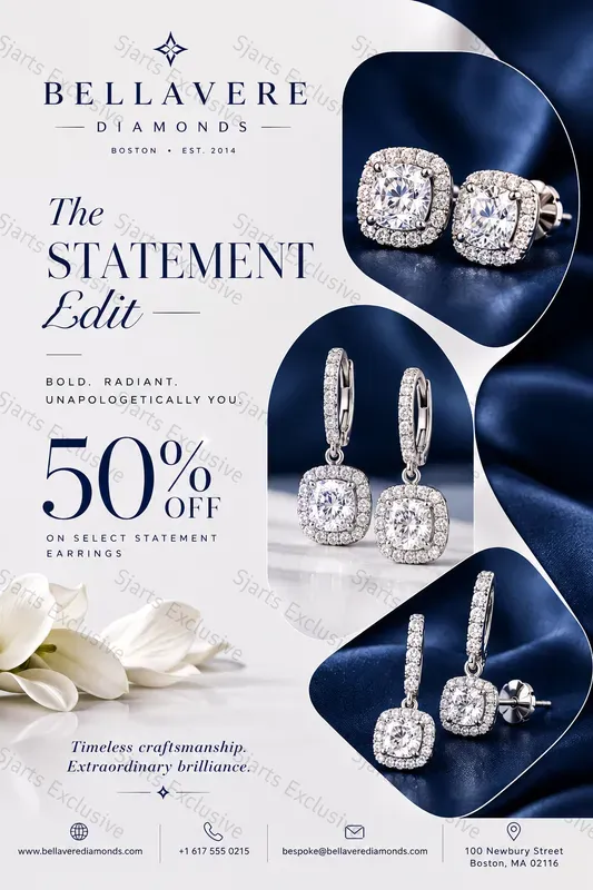 Highend Earring Marketing Visuals