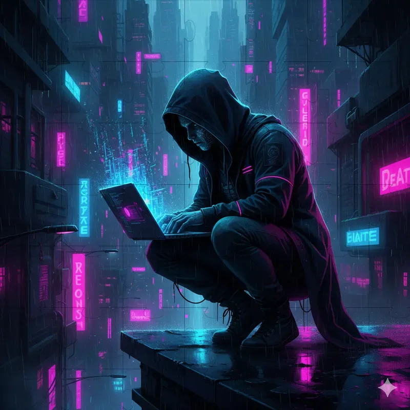 Neon Noir Cinematic Art