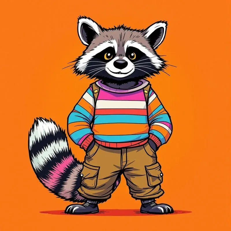 Funny Urban Cartoon Animal Characters