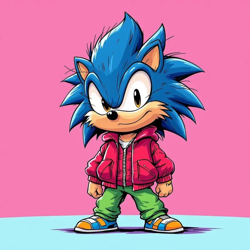 Funny Urban Cartoon Animal Characters