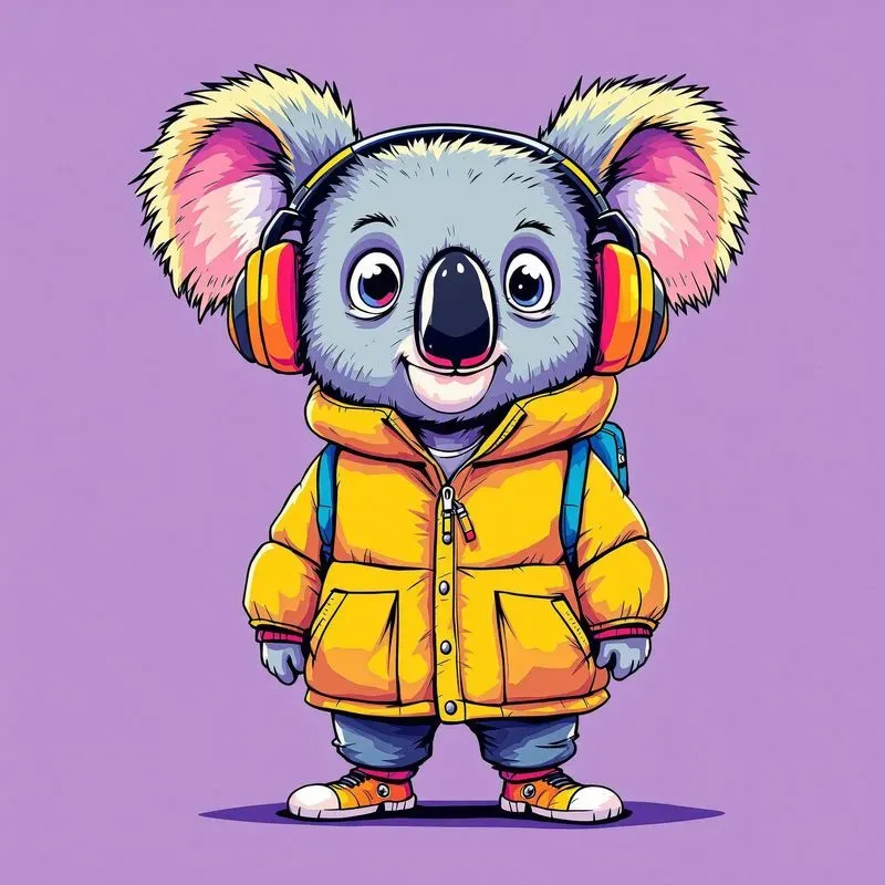 Funny Urban Cartoon Animal Characters