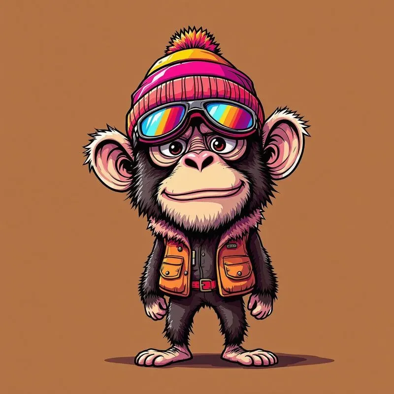 Funny Urban Cartoon Animal Characters