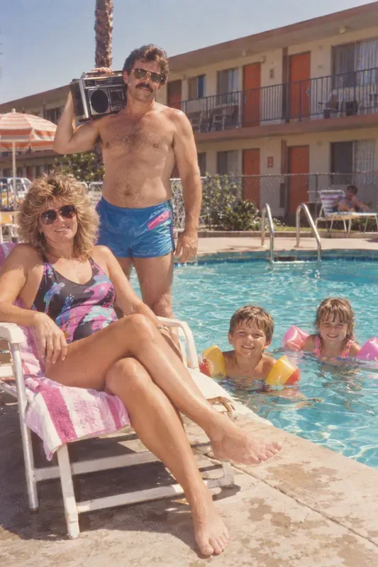 80s Family Vacation Photos
