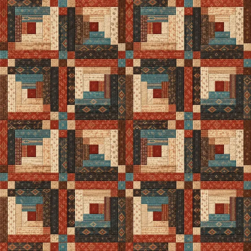 Heritage Western Quilt Seamless Patterns