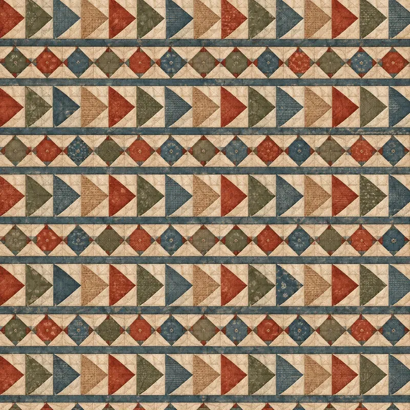 Heritage Western Quilt Seamless Patterns