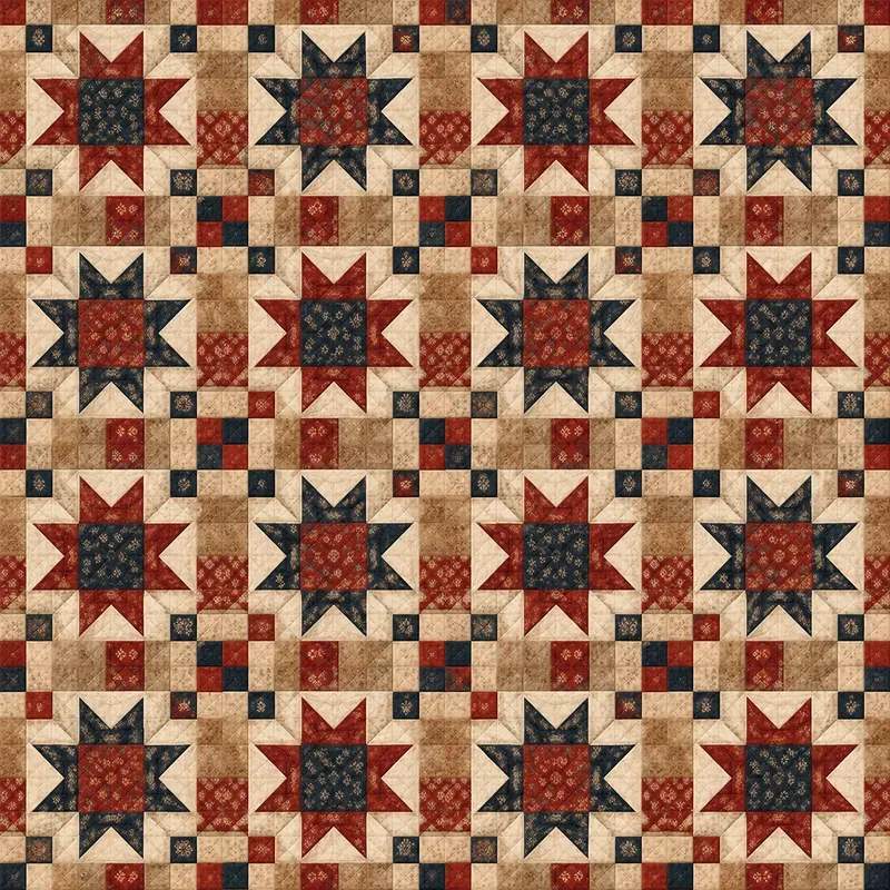 Heritage Western Quilt Seamless Patterns