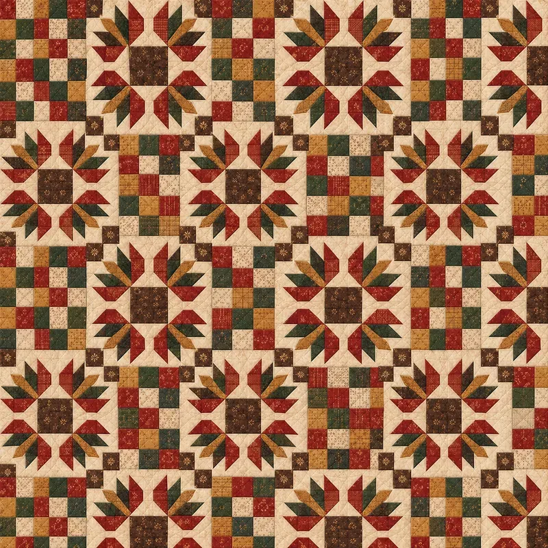 Heritage Western Quilt Seamless Patterns