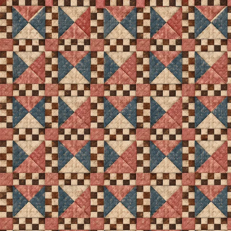 Heritage Western Quilt Seamless Patterns
